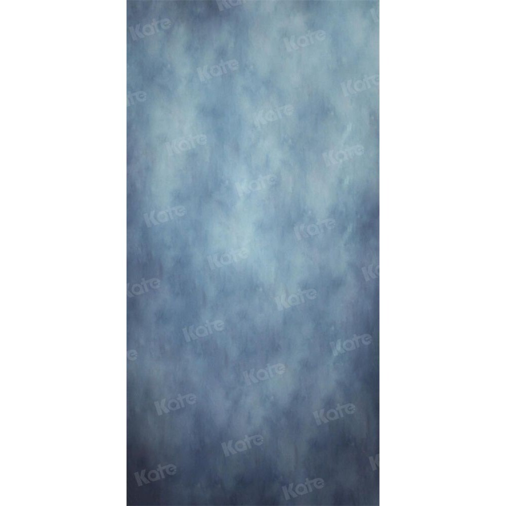 Kate Light Blue Texture Gradient Yearbook Backdrop For Photography 5' x 7'